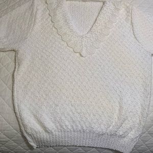 Vintage 90s sweater white